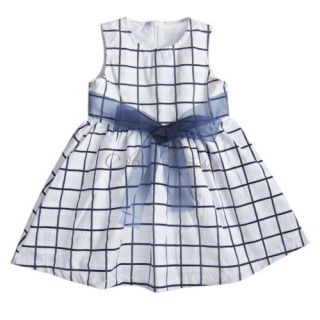 1pc Baby Toddler Girls Kids Cotton Top Plaids Dress Outfit Bowknot Skirt 6M 3T