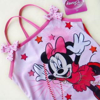 Girls Kids Minnie Mouse Swimsuit Swimming Costume Tankini Bathing Swimwear 2 6Y