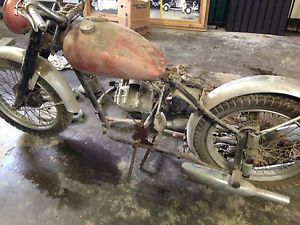 1950 Indian Warrior Motorcycle TT and Parts