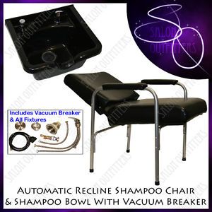 ABS Plastic Shampoo Bowl Sink Chair Vacuum Breaker Barber Beauty Salon Equipment