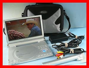 Panasonic DVD LA95 Portable DVD Player 9" with 5 1 Channel Accessories Case