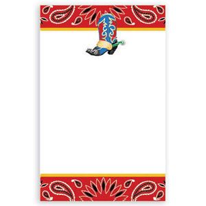 Western Theme Cowboy Party Printable Invitations 10ct Party Supplies