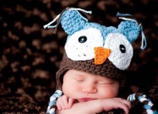 Handmade Crochet Knit Ear Hat Cap Photograph Toddler Baby Child Owls Wholesale