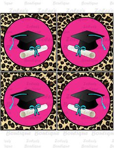 Printable Party Decorations Graduation Theme Cheetah Leopard On