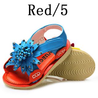 Hot Leather Toddler Baby Girl Child Sandals Shoes Size US 5 8 Age 9 36 Months
