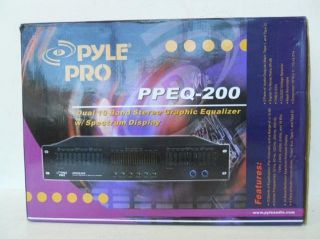 Pyle Pro Ppeq 200 Dual 10 Band Stereo Graphic Equalizer w Spectrum Display