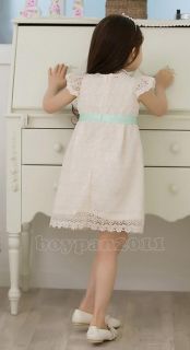New Kids Toddlers Girls Gorgeous Princess Cotton Lace Dress sz2 7Years