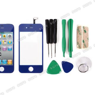 Blue Front Touch Glass Screen Replacement Repair Tool Kits for iPhone 4 4S