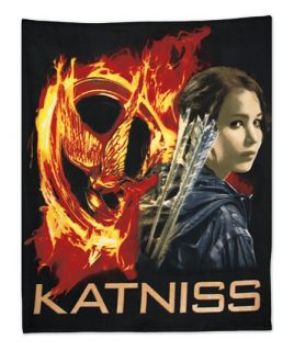 50" x 60" Peeta Hunger Games Fleece Blanket Throw Mockingjay Katniss Gift Movie