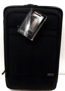 Kirkland Signature 21 5" Expandable Black Upright Carry on Luggage 515223