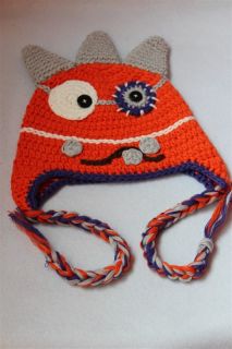 New Orange Monster Fantastic Animal Newborn Baby Child Knit Hat Cap Photograph