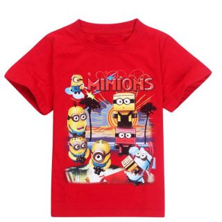 New Minions Despicable Me Kids Boys Girls Short Sleeve T Shirts 4 5 Years 110