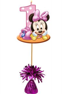 First Year Baby Minnie Mouse Birthday Party Centerpiece Girl Boy
