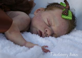 ♥ Thistleberry Babies Full Body Solid Silicone Baby Girl Beautifully Reborn  ♥