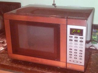 Oster 0.9 Cu. Ft. 900 Watt Microwave Oven - Red MW9338SB, by Oster