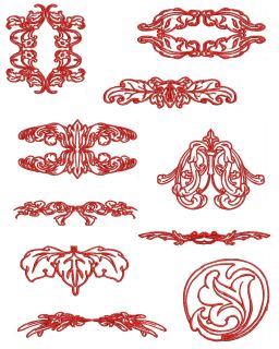 Redwork Machine Embroidery Designs