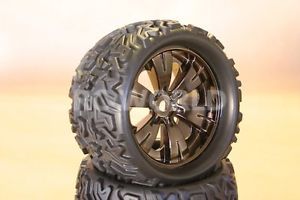 1 8 Monster Truck Rock Crawler Wheels Tires Package 17mm Traxxas Chrome New