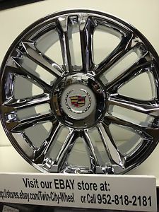 22 inch Chrome Cadillac Escalade Platinum OE Factory Rims Wheels 6x5 5 22"