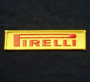 Pirelli Tire Racing F1 GP Suit Badge Logo Iron on Patch