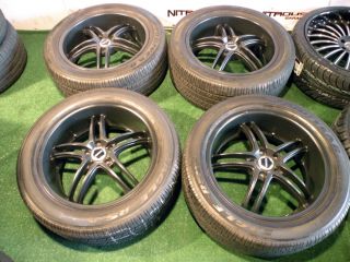 20" Boss Matte Black Wheels Land Range Rover LR4 LR3 Sport Disco BMW x5 x6 Tires