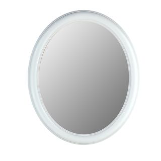 Hitchcock Butterfield Premier Series Oval Wall Mirror   771   Floral White   Wall Mirrors