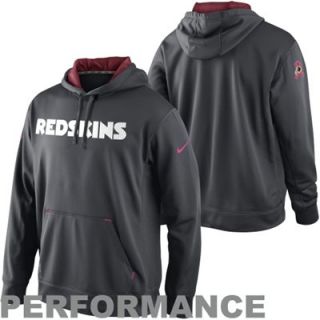 Nike Washington Redskins Breast Cancer Awareness Performance Pullover Hoodie   Charcoal