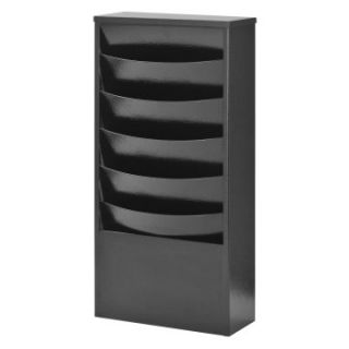 Buddy Products 5 Pocket Steel Curved Literature Wall Rack   Commercial Magazine Racks