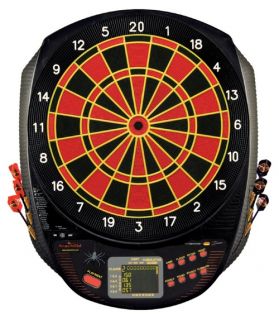 Bullshooter By Arachnid Illuminator Light Up Dart Board In Cabinet