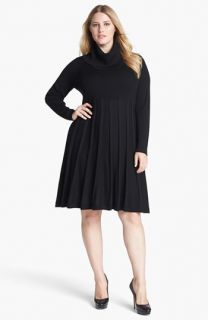 Calvin Klein Fit & Flare Sweater Dress (Plus Size)