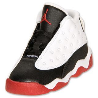 Boys' Toddler Air Jordan Retro 13 Basketball Shoes  White/True Red/Black