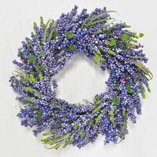 Spring 22 Blue and Purple Berry Wreath