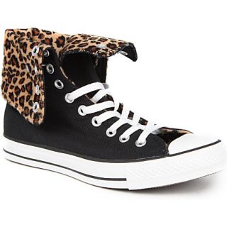 CONVERSE   X leopard print All Star high top trainers