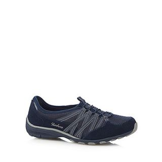 Skechers Navy Conversations Holding lace up trainers