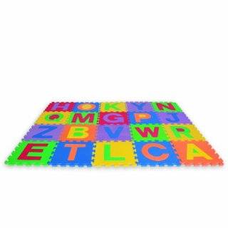 Edushape Edu Tiles 26 Piece 6x4ft Play Mat, Uppercase Letters