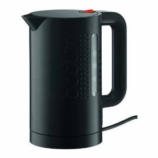 Bodum Bistro 34 Ounce Cordless Electric Water Kettle, Black