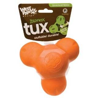 West Paw Design Guaranteed Tough Large Tux Dog Toy, Tangerine