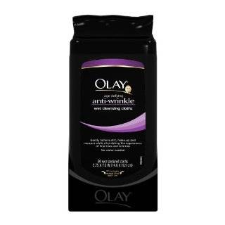 Olay Total Effects Age Defying Wet Cleansing Cloths, 30 Count (Pack of 