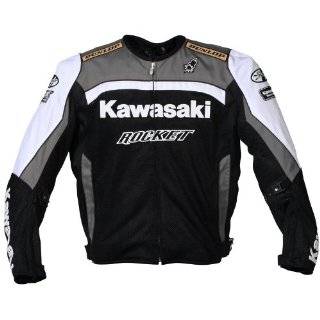  Kawasaki Replica Super Sport Motorcycle Jacket Black/Black 