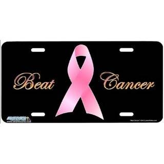   Breast Cancer License Plates Car Auto Novelty Front Tag by