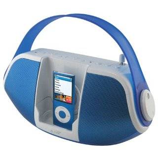 iLive Portable Boombox with iPod Dock (Black): MP3 Players 