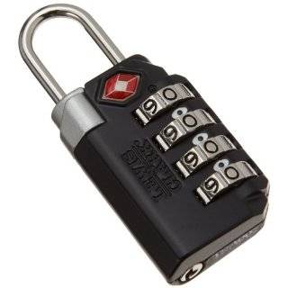 Lewis N. Clark Travel Sentry Large 4Dial Combo Lock, Black, One Size